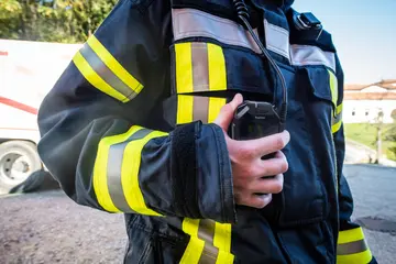 RG750 used by a fire fighter