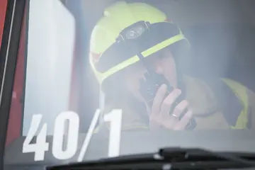 Firefighter with an RG760
